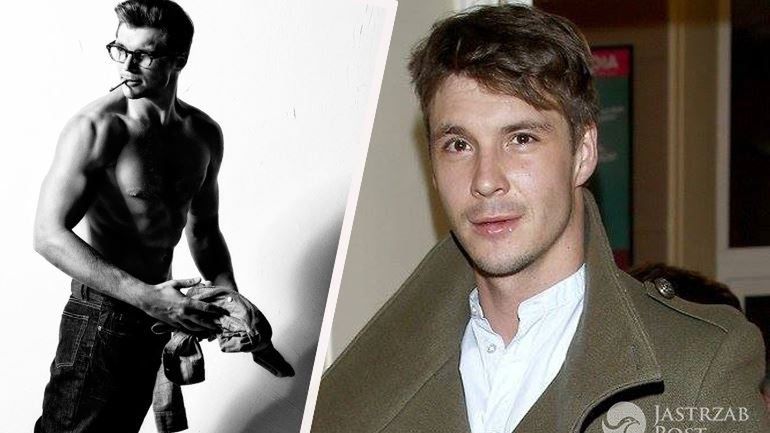 Mikołaj Roznerski bez koszulki na okładce EksMagazynu