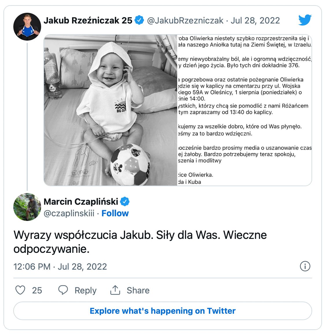 Świat sportu składa kondolencje Jakubowi Rzeźniczakowi i Magdalenie Stępień