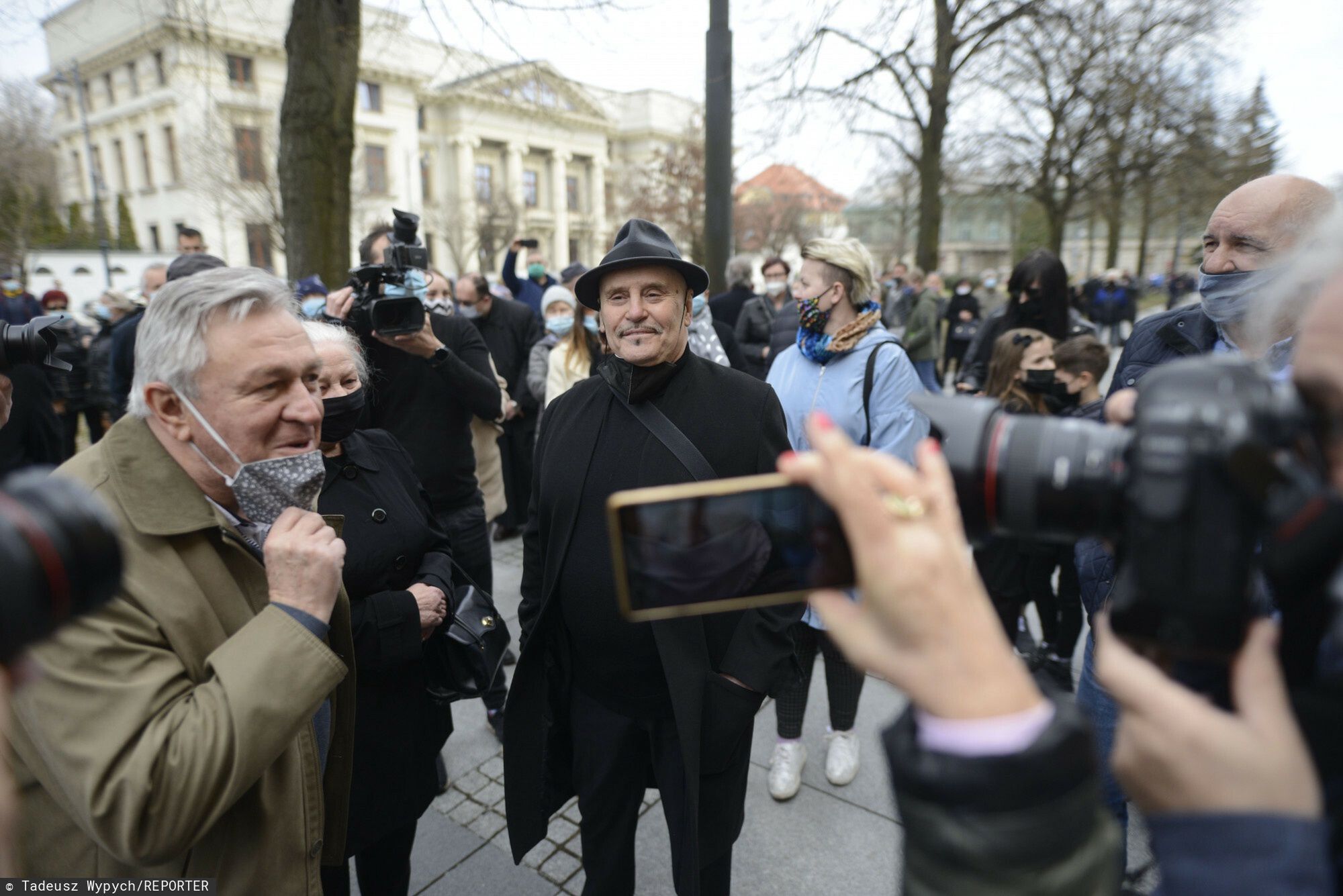 Marian Lichtman na pogrzebie Krzysztofa Krawczyka