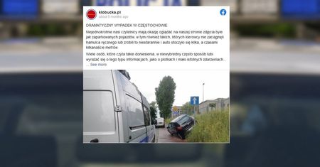 Częstochowa: Nie zaciągnęła ręcznego. Jej auto stoczyło się na dziecko