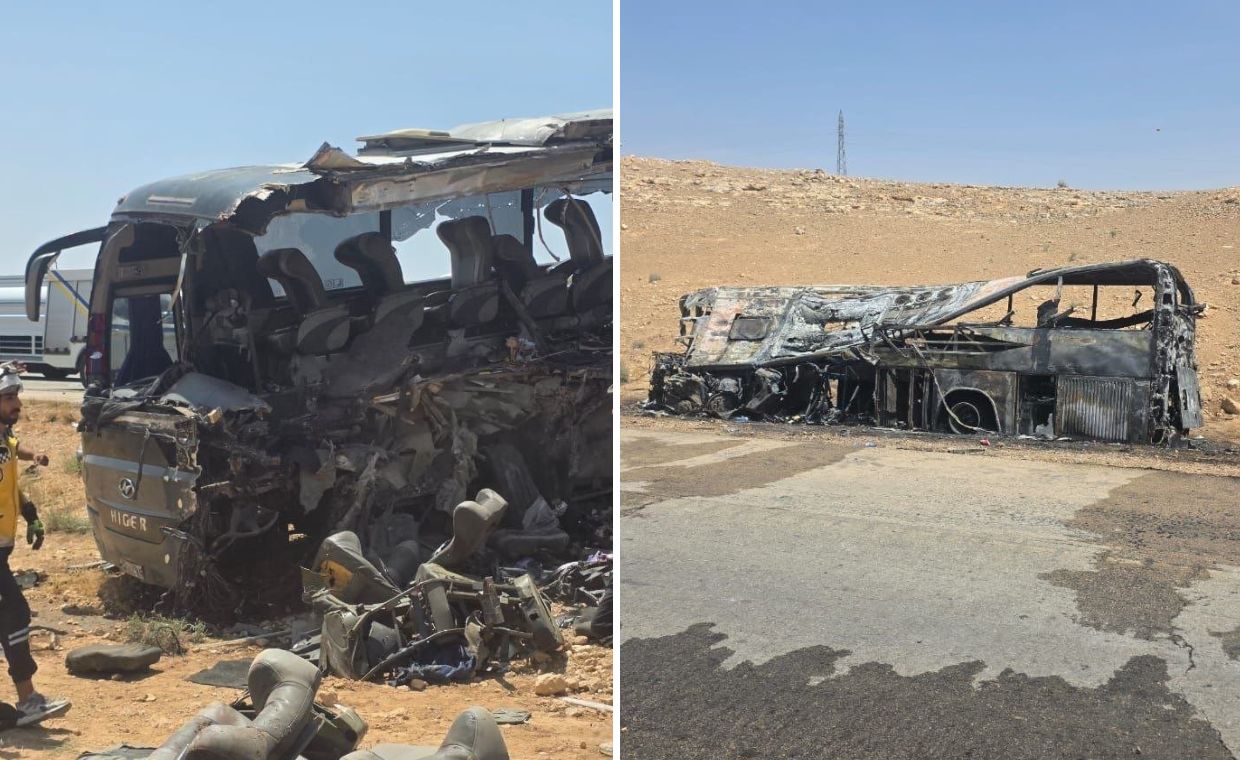 Tragedia na drodze w Syrii. 35 osób nie żyje po zderzeniu autobusów