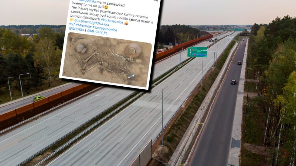 Cmentarzysko sprzed ponad 4 tys. lat odkryte na trasie drogi S7