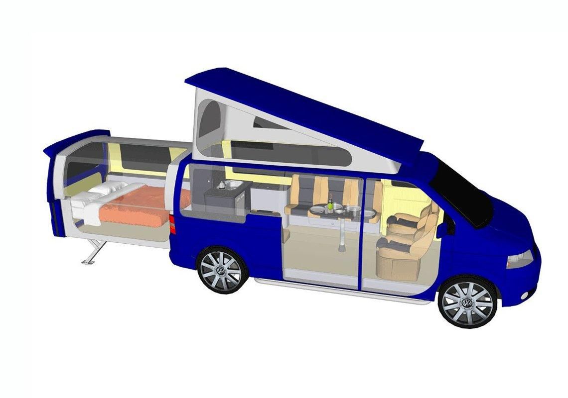 VW Transporter T5 Doubleback