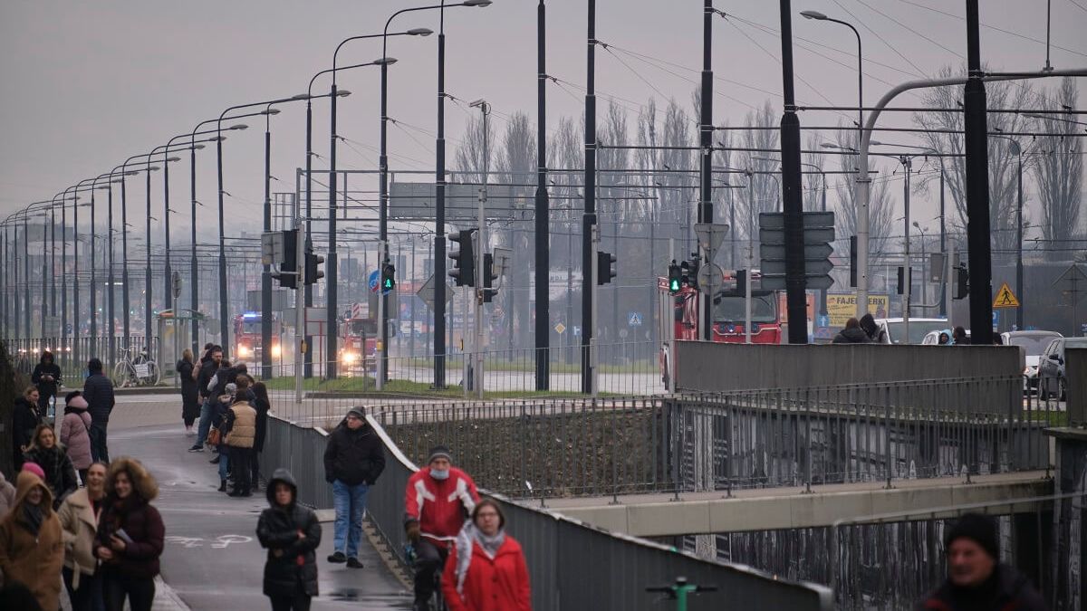 Próbna ewakuacja w VIVO Lublin. Straż pożarna na miejscu
