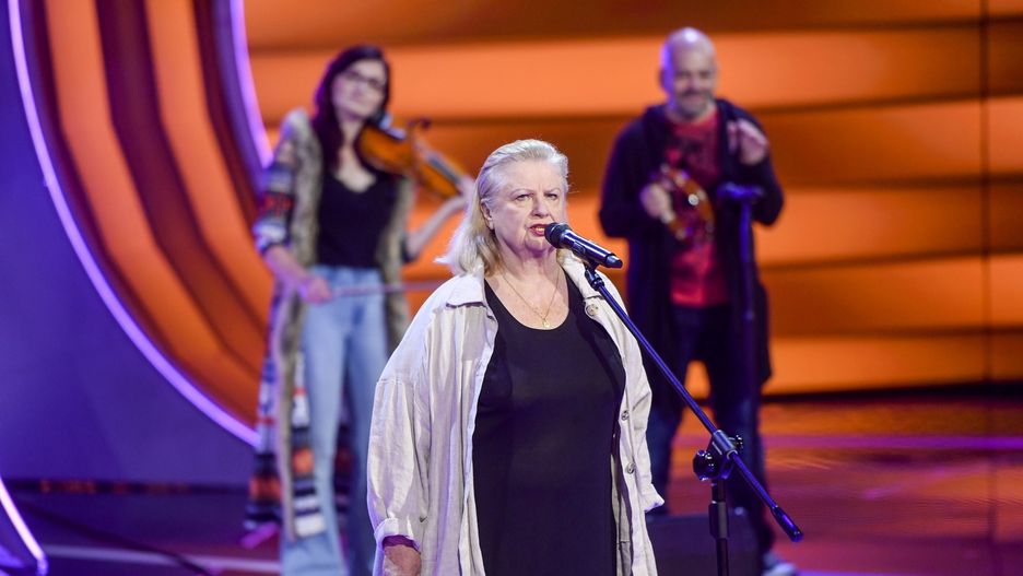 Stanisława Celińska na festiwalu w Opolu.