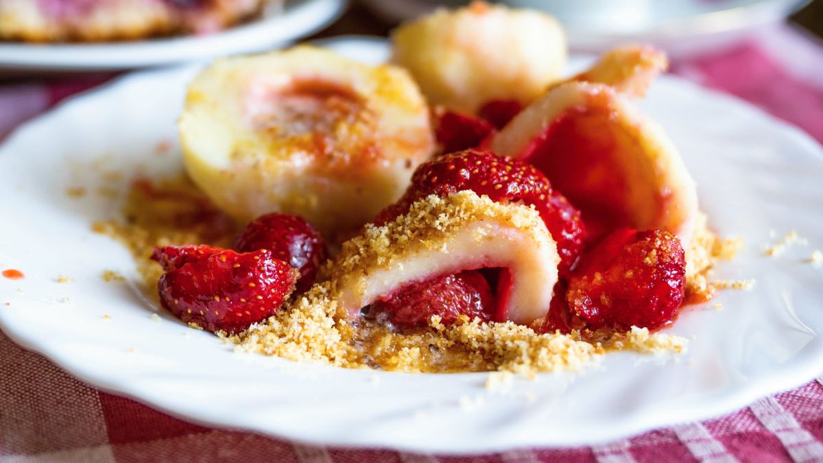 Knedle z truskawkami