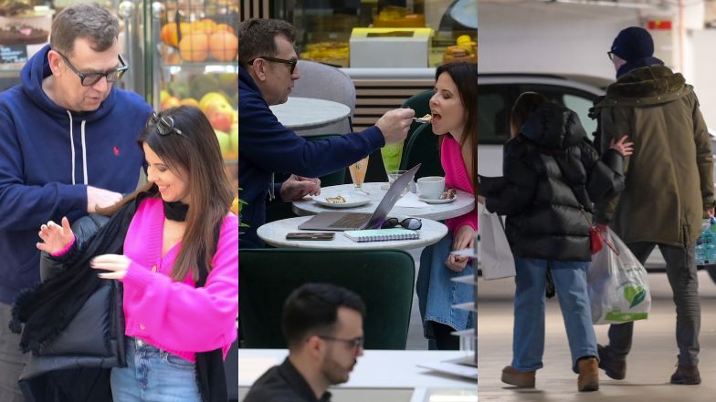 Zakochany Maciej Orłoś karmi Paulinę Koziejowską ciastem na randce w galerii (ZDJĘCIA)