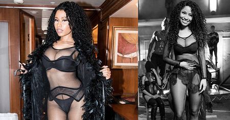 Minaj w prześwitującym kombinezonie! (ZDJĘCIA)