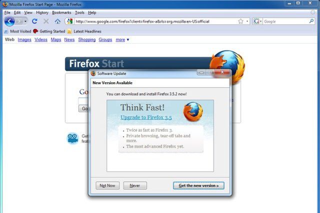 Firefox przypomni Ci o pobraniu najnowszej wersji