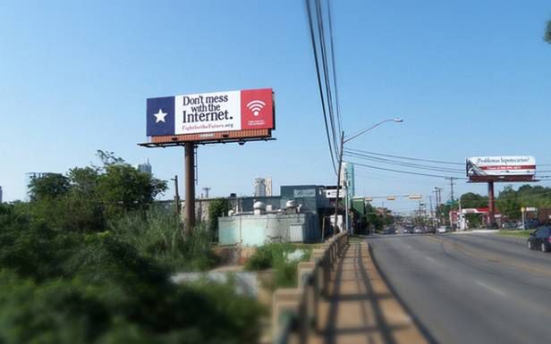 Billboard przeciwników SOPA (Fot. FightForTheFuture.org)