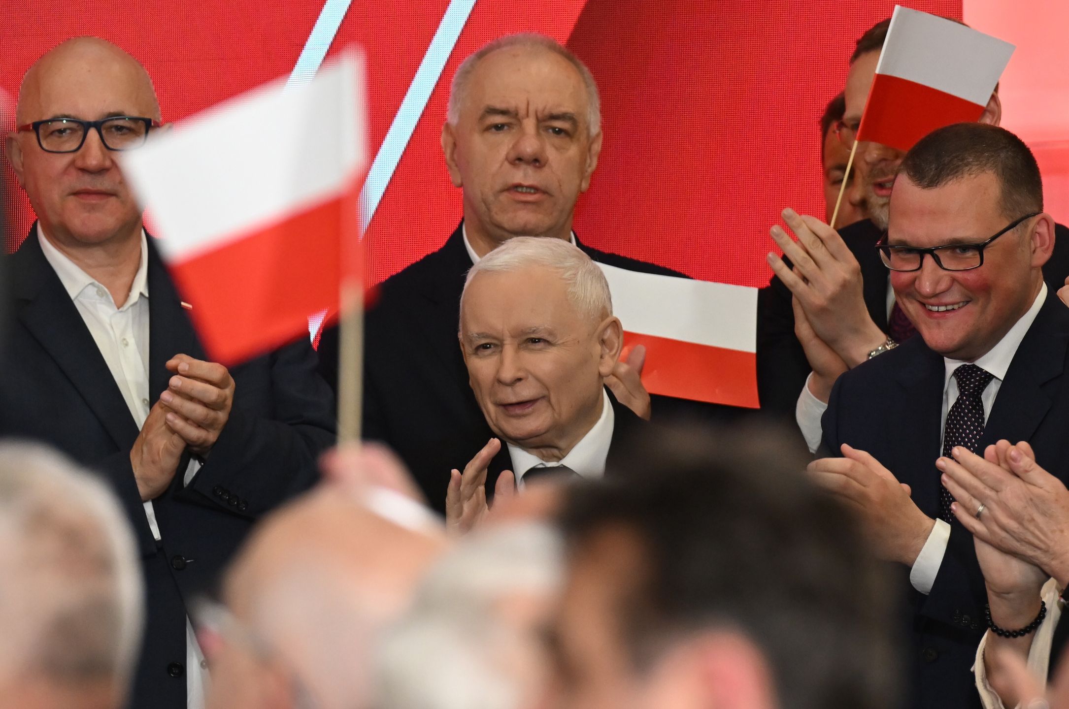 Jarosław Kaczyński, Jacek Sasin, Joachim Brudziński

