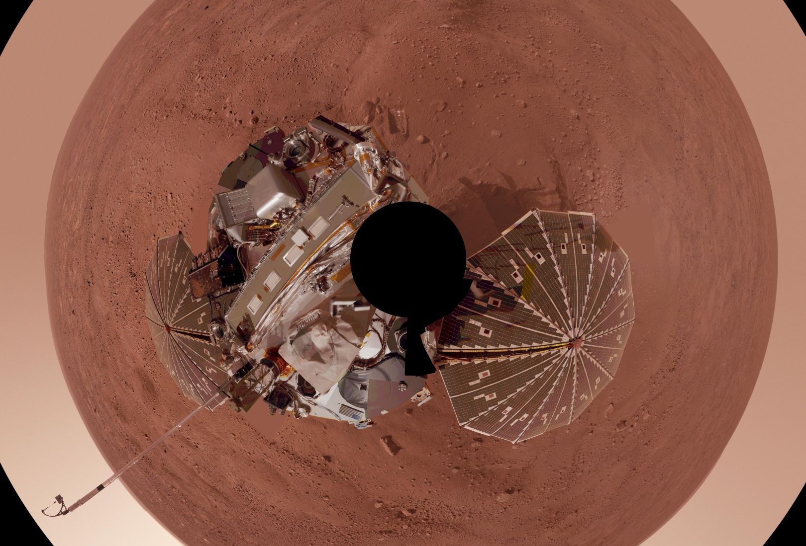 Mars Phoenix lądownik selfie