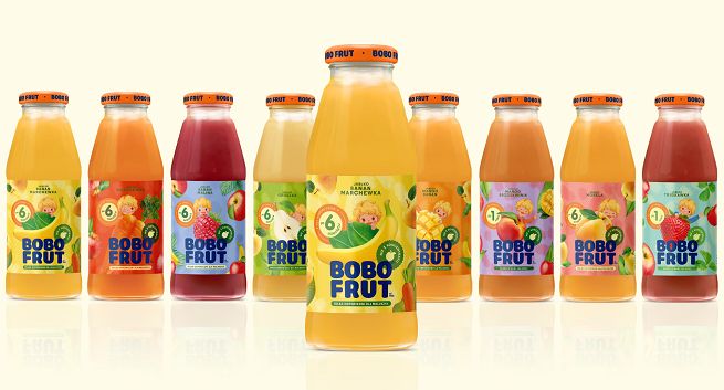 Bobo Frut w nowych opakowaniach, marka współpracuje z agencjami Przestrzeń i Wyraz