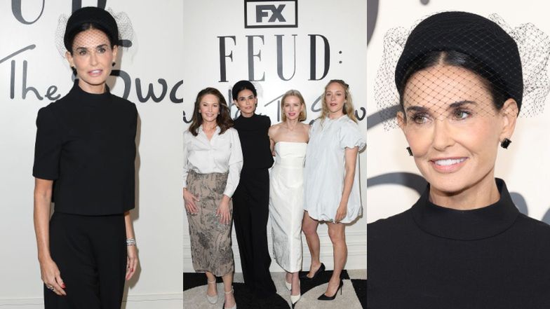 Demi Moore at the screening of the series "Feud"