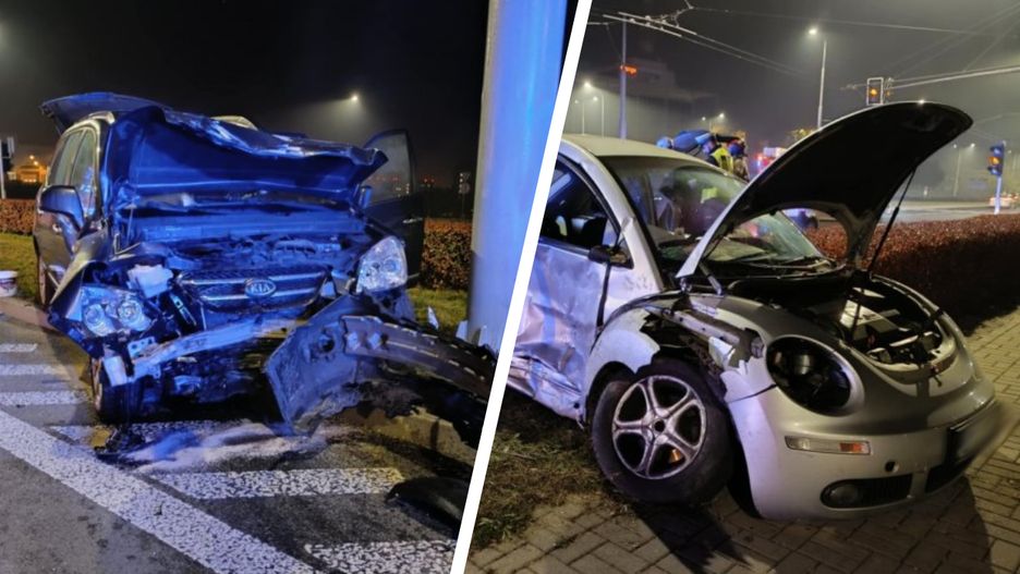 Nocny wypadek w Lublinie