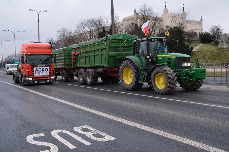 protest rolników agrounia lublin
