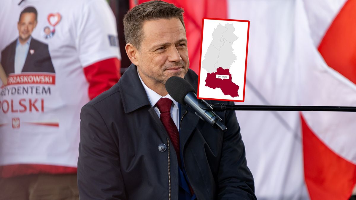 Gmina Cisna znów mocniej poparła Rafała Trzaskowskiego.