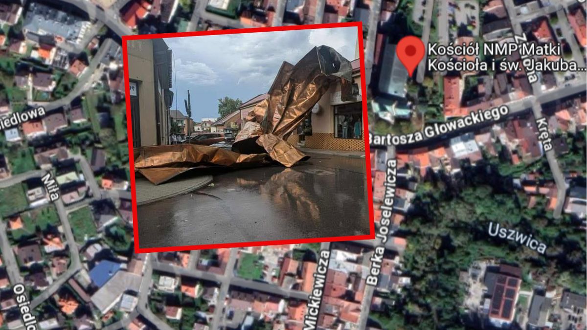 Wiatr zerwał poszycie dachu