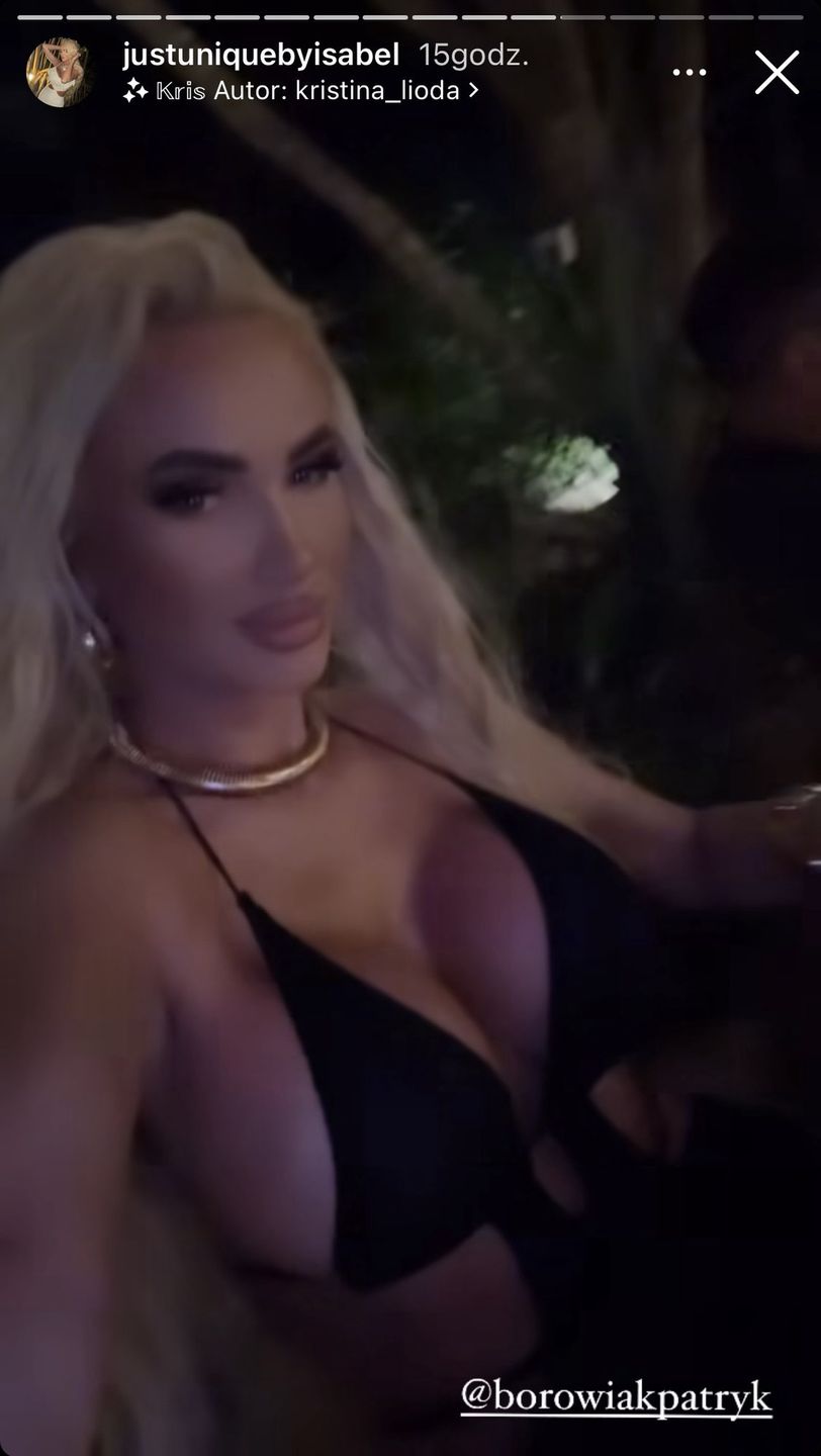 Izabela Macudzińska w wyciętej sukience