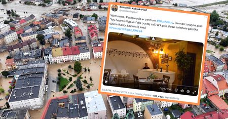 "Łezka się kręci". Wymowne nagranie z restauracji w Głuchołazach