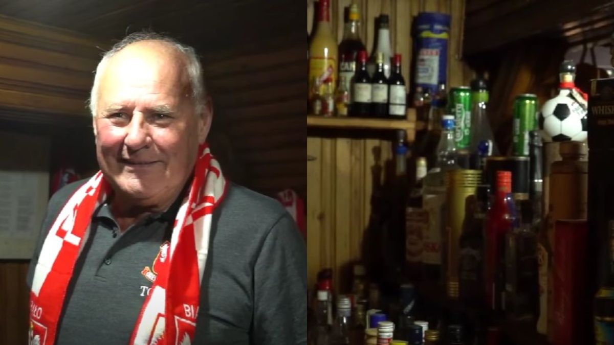 Na zdjęciu: Jan Tomaszewski i jego dom