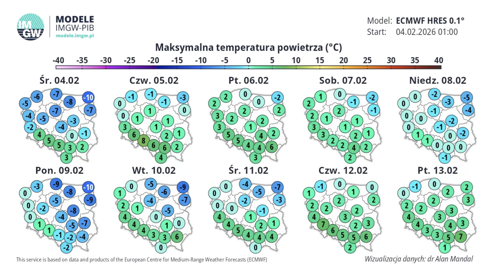   W najnowszych prognozach widać powiew przedwiośnia