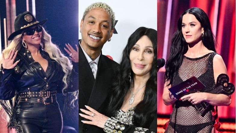 iHeartRadio Music Awards 2024: Cher z chłopakiem, kowbojka Beyoncé i Katy Perry w sukience z siatki (ZDJĘCIA)