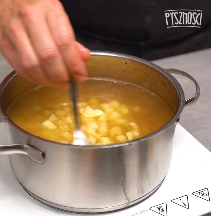 Potatoes in soup