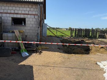Strop runął na bydło. Strażacy walczyli o życie zwierząt