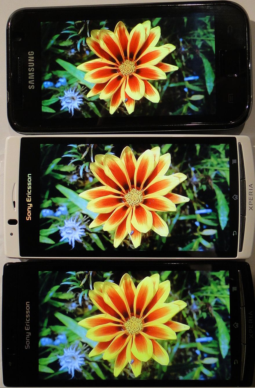 Ekrany: arc vs arc S vs Galaxy S