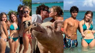 Agata Rubik w BIKINI na urlopie z córkami, mężem i chłopakiem 16-letniej Heleny. Fajna ekipa? (ZDJĘCIA)