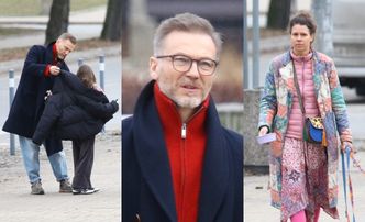 Krystian Wieczorek uskutecznia rodzinny wypad na miasto z młodszą o 17 lat małżonką i ich 8-letnią córką (ZDJĘCIA)