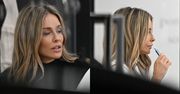 Małgorzata Rozenek stroi miny i puszcza dymka podczas wieczornych przymiarek