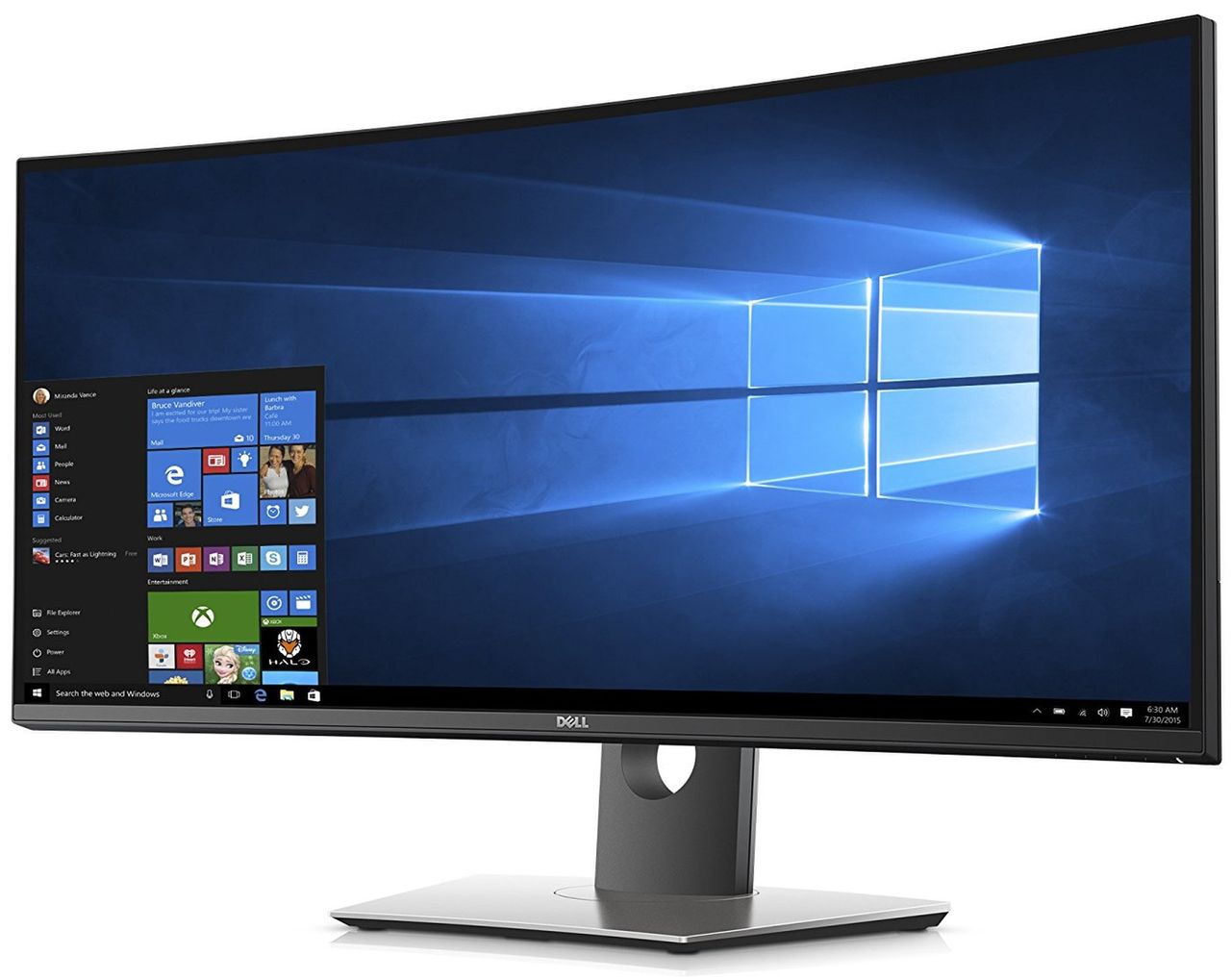 Dell UltraSharp U3417W zakrzywiony, ultrapanoramiczny monitor o