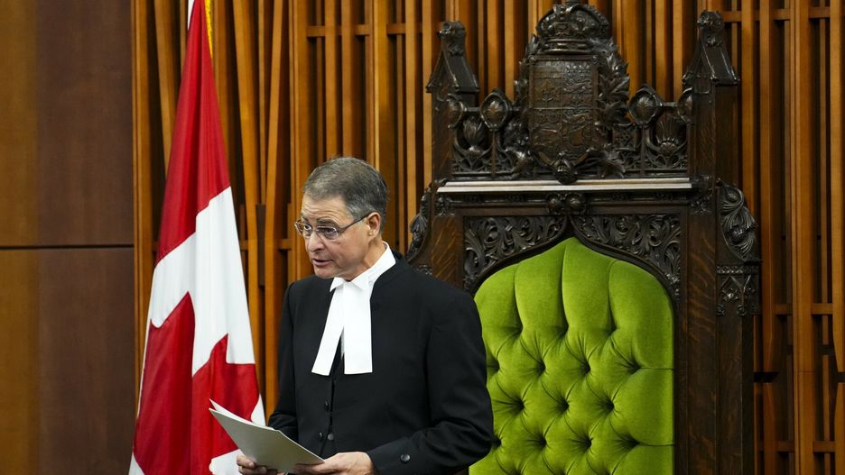 Temporary
The Speaker of the House of Commons Anthony Rota delivers a speech following an address by Ukrainian President Volodymyr Zelenskyy in the House of Commons on Parliament Hill in Ottawa on Friday, Sept. 22, 2023. Rota is apologizing for recognizing in Parliament a man who fought for a Nazi military unit during World War II, just after Zelenskyy addressed the House of Commons on Friday. (Sean Kilpatrick/The Canadian Press via AP)
Sean Kilpatrick