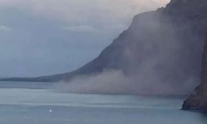 Osuwisko przeraziło turystów. Chmura pyłu była widoczna z odległości kilku kilometrów