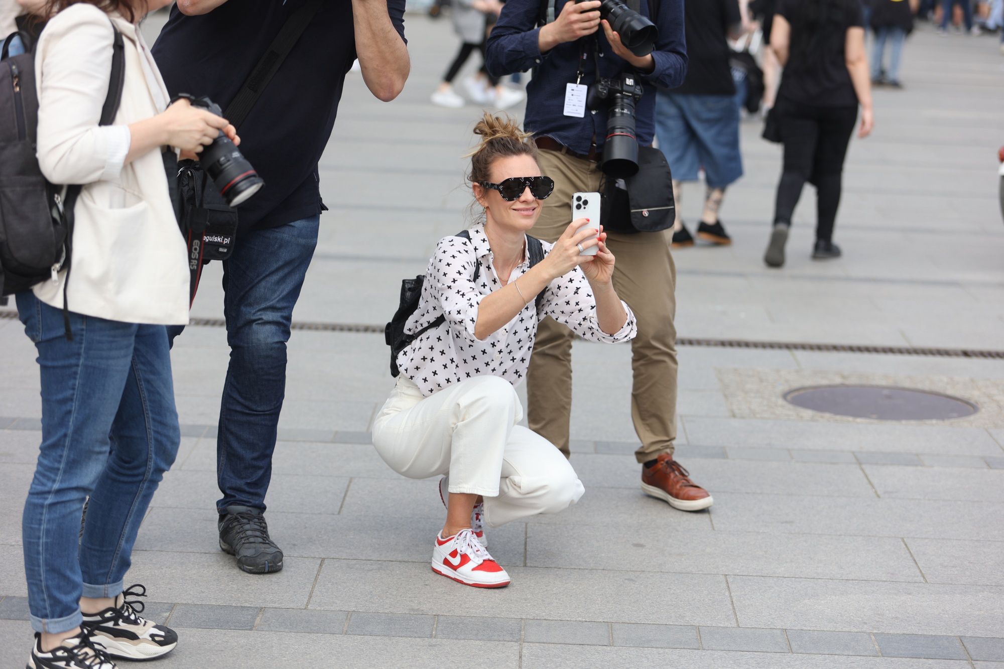 Magdalena Boczarska i Mateusz Banasiuk podczas Mastercard Off Camera