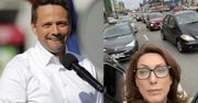 Anna Kalczyńska robi selfie w korku i... narzeka na ruch. Internauci: "Słyszała pani o tramwaju?"