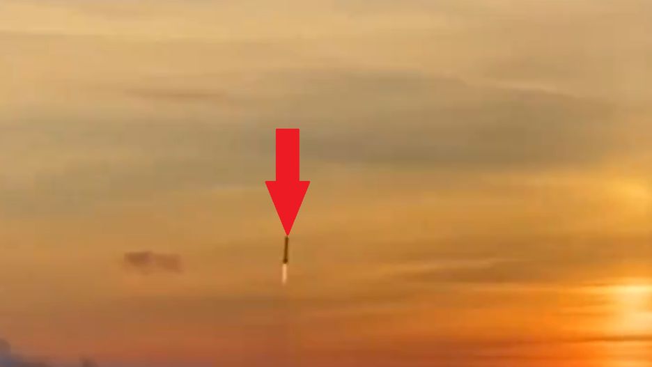 System NASAMS strzelający do rosyjskiego obiektu.