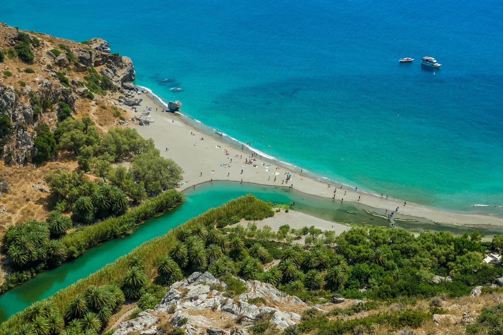 Plaża Preveli na Krecie