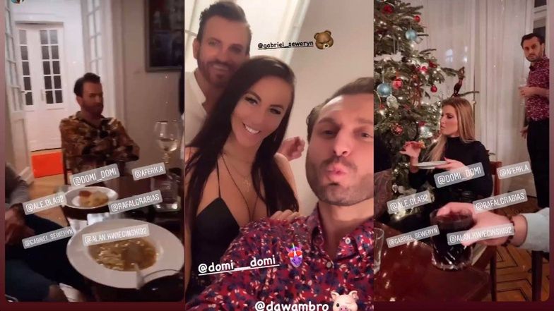 Rafał Grabias i Gabriel Seweryn bawią się wspólnie na imprezie