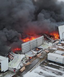 Pożar hali pod Poznaniem