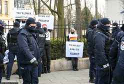 Protest aktywistów przed Trybunałem Konstytucyjnym. Marta Lempart komentuje