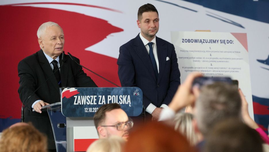 Jarosław Kaczyński i Patryk Jaki