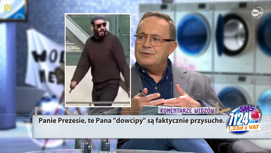 Sianecki nie wiedział, że żartuje z prawdziwego ataku nożownika