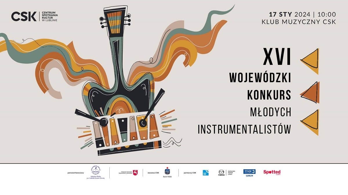 grafika XVI Wojewódzki Konkurs Młodych Instrumentalistów
