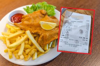 Paragon z Mielna. Zaskakuje nie tylko cena ryby ale i frytek