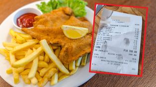 Paragon z Mielna. Zaskakuje nie tylko cena ryby ale i frytek