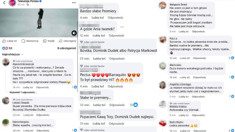 Opole 2025. Widzowie narzekają na koncert "Premier"