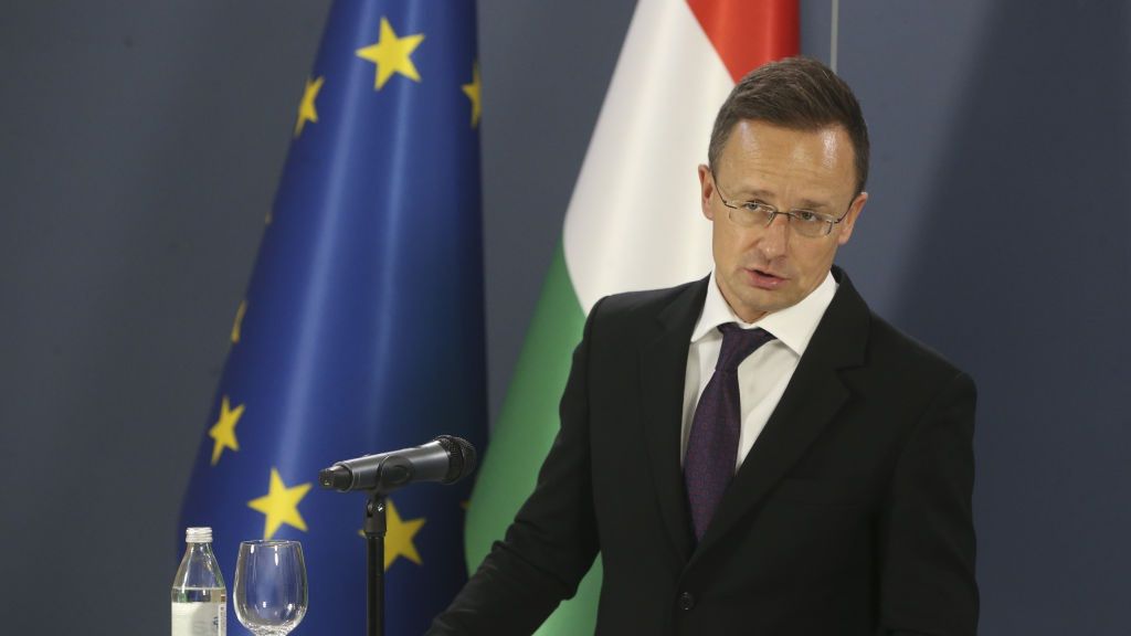 Serbian and Hungarian Foreign Affairs ministers meet in Belgrade
BELGRADE, SERBIA - FEBRUARY 13: Minister of Foreign Affairs of Serbia Marko Duric (not seen) and Minister of Foreign Affairs of Hungary Peter Szijjarto speak during a joint press conference in Belgrade, Serbia on February 13, 2025. (Photo by Filip Stevanovic/Anadolu via Getty Images)
Anadolu
press, eu, political, pol, belgrade, meet, culture, european, talk, balkan